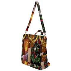 Christmas Tree And Presents Crossbody Backpack by artworkshop