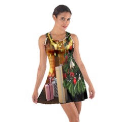 Christmas Tree And Presents Cotton Racerback Dress by artworkshop