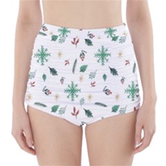 Christmass Theme High-waisted Bikini Bottoms by artworkshop