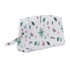 Christmass Theme Wristlet Pouch Bag (medium) by artworkshop