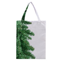 Green Christmas Tree Border Classic Tote Bag by artworkshop