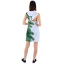 Green Christmas Tree Border Racer Back Hoodie Dress View2