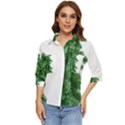 Green Christmas Tree Border Women s Quarter Sleeve Pocket Shirt View1