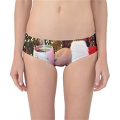 Merry Christmas - Santa Claus Holding Coffee Classic Bikini Bottoms by artworkshop