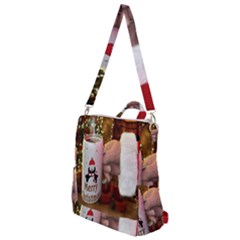 Merry Christmas - Santa Claus Holding Coffee Crossbody Backpack by artworkshop