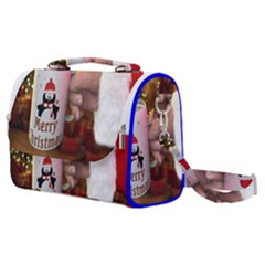 Merry Christmas - Santa Claus Holding Coffee Satchel Shoulder Bag