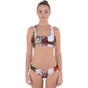 Merry Christmas - Santa Claus Holding Coffee Cross Back Hipster Bikini Set View1