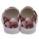 Merry Christmas - Santa Claus Holding Coffee Men s Canvas Slip Ons View4