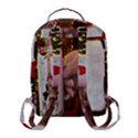 Merry Christmas - Santa Claus Holding Coffee Flap Pocket Backpack (Small) View3