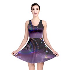 Outdoor Christmas Lights Tunnel Reversible Skater Dress by artworkshop