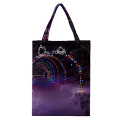 Outdoor Christmas Lights Tunnel Classic Tote Bag by artworkshop