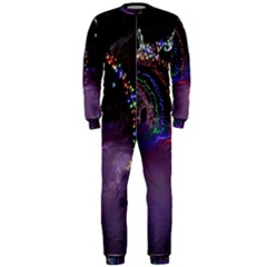 Outdoor Christmas Lights Tunnel Onepiece Jumpsuit (men) by artworkshop