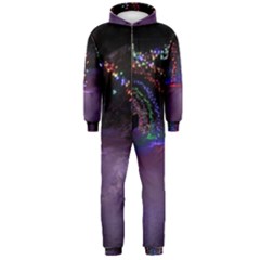 Outdoor Christmas Lights Tunnel Hooded Jumpsuit (men) by artworkshop