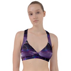 Outdoor Christmas Lights Tunnel Sweetheart Sports Bra by artworkshop