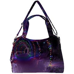 Outdoor Christmas Lights Tunnel Double Compartment Shoulder Bag