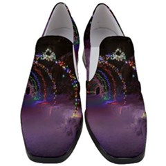 Outdoor Christmas Lights Tunnel Women Slip On Heel Loafers by artworkshop