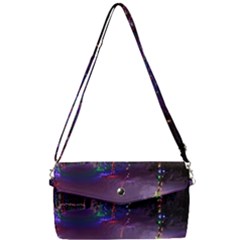 Outdoor Christmas Lights Tunnel Removable Strap Clutch Bag by artworkshop