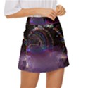 Outdoor Christmas Lights Tunnel Mini Front Wrap Skirt View3