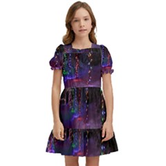 Outdoor Christmas Lights Tunnel Kids  Puff Sleeved Dress by artworkshop