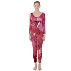 Pink Christmas Tree Long Sleeve Catsuit by artworkshop