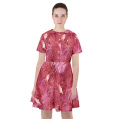 Pink Christmas Tree Sailor Dress by artworkshop