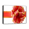 Red Ribbon Bow On White Background Deluxe Canvas 16  x 12  (Stretched)  View1