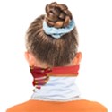 Red Ribbon Bow On White Background Face Covering Bandana (Kids) View2