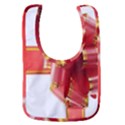 Red Ribbon Bow On White Background Baby Bib View1