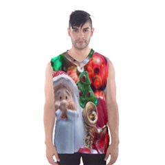 Red Santa Men s Basketball Tank Top by artworkshop