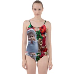 Red Santa Cut Out Top Tankini Set by artworkshop