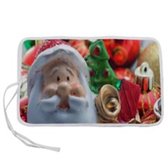 Red Santa Pen Storage Case (l) by artworkshop