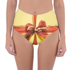 Ribbon Bow Reversible High-waist Bikini Bottoms