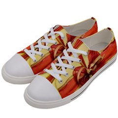 Ribbon Bow Women s Low Top Canvas Sneakers by artworkshop