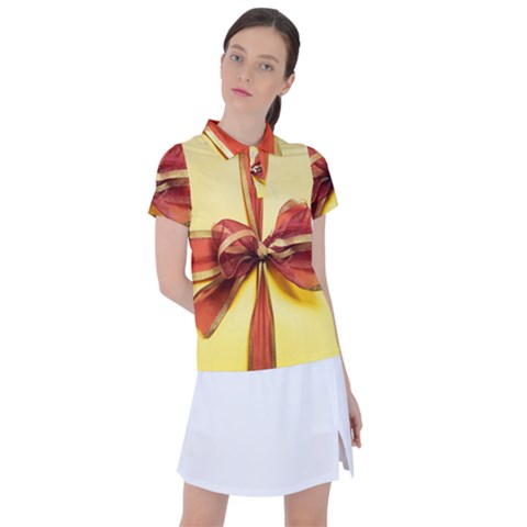 Ribbon Bow Women s Polo Tee by artworkshop