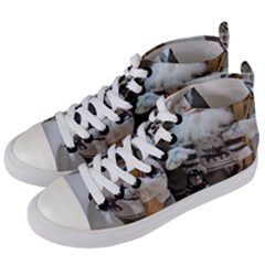 Santa Claus Women s Mid-top Canvas Sneakers by artworkshop