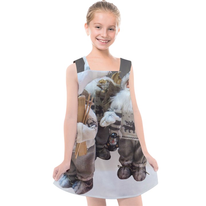 Santa Claus Kids  Cross Back Dress