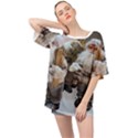 Santa Claus Oversized Chiffon Top View1