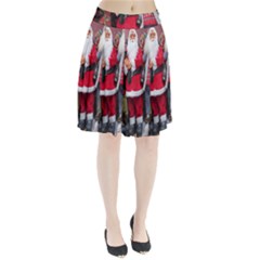 Santa On Christmas 1 Pleated Skirt by artworkshop