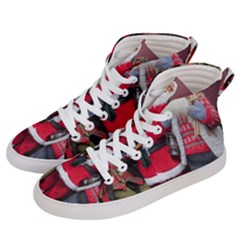 Santa On Christmas 1 Men s Hi-top Skate Sneakers by artworkshop