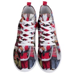 Santa On Christmas 1 Men s Lightweight High Top Sneakers