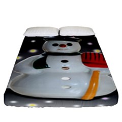 Snowman Fitted Sheet (california King Size)