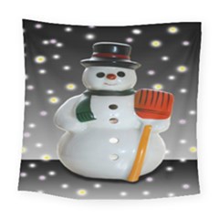 Snowman Square Tapestry (large) by artworkshop