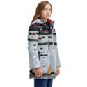 Snowman Kid s Hooded Longline Puffer Jacket View2