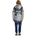 Snowman Kid s Hooded Longline Puffer Jacket View4