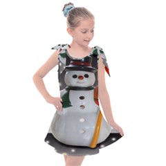 Snowman Kids  Tie Up Tunic Dress