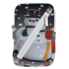 Snowman Belt Pouch Bag (large) by artworkshop