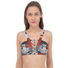 Snowman Cage Up Bikini Top