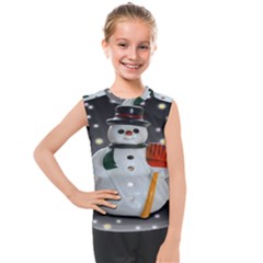 Snowman Kids  Mesh Tank Top