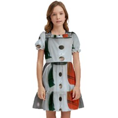 Snowman Kids  Puff Sleeved Dress