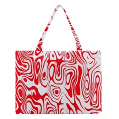 Red Medium Tote Bag by nateshop